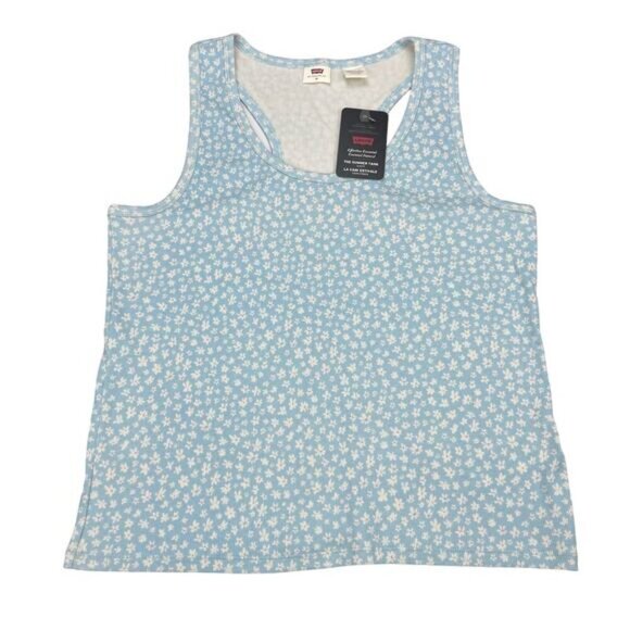 NWT LEVI'S The Summer Tank Slim Fit Sz 3X Floral Print - Picture 2 of 6